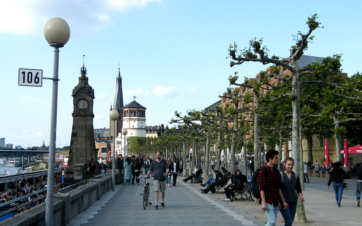 Rheinuferpromenaden Düsseldorf | © Frank Blumstein, Bürgerverein FUER CHEMNITZ e.V.