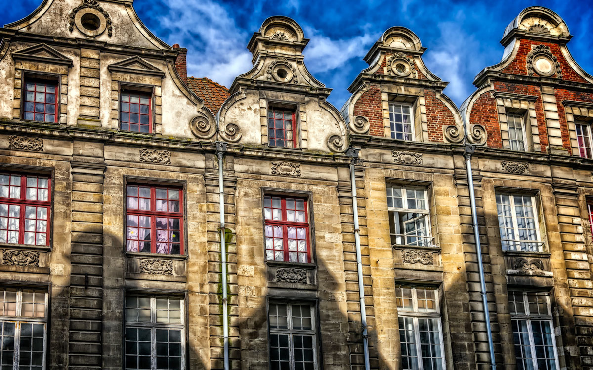 Häsuer am Grand'Place in Arras, Frankreich